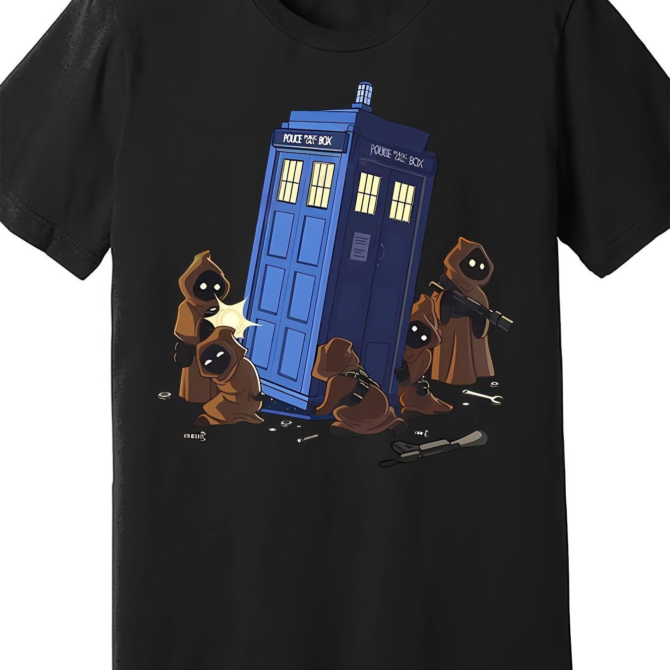 Doctor Who/ Star Wars Mash Up Tee. Unisex in mens sizing