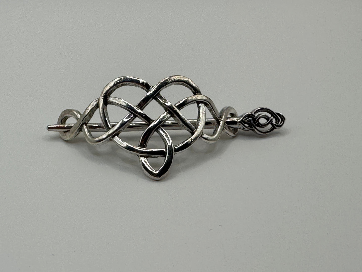 Celtic knot hair clip / scarf clip
