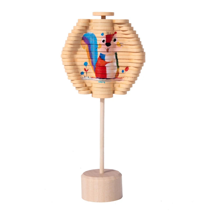 Small Wooden Spiral Tree Toy with character theme. Great for kids and adults alike. Choose from a variety of characters.