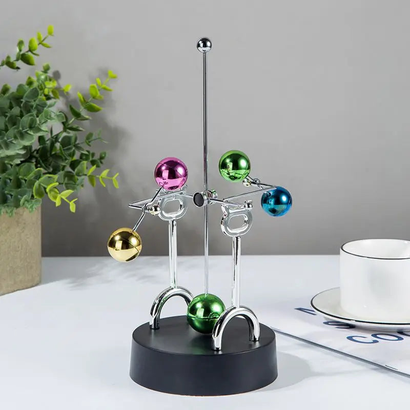 Electro magnetic perpetual motion desktop ornaments. A must have for the office desk.