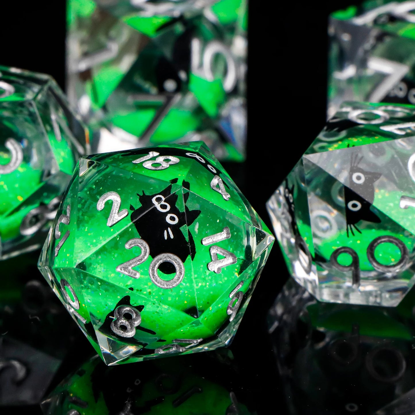 Liquid Core Quicksand D&D Dice Sets.