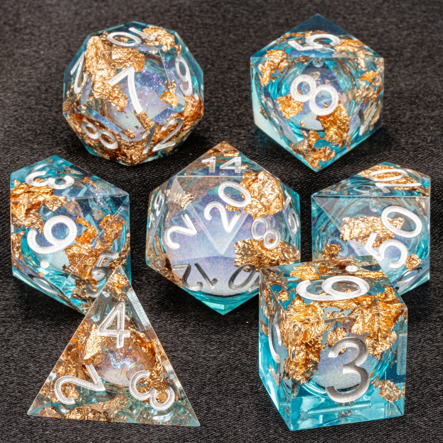 Liquid Core Quicksand D&D Dice Sets.