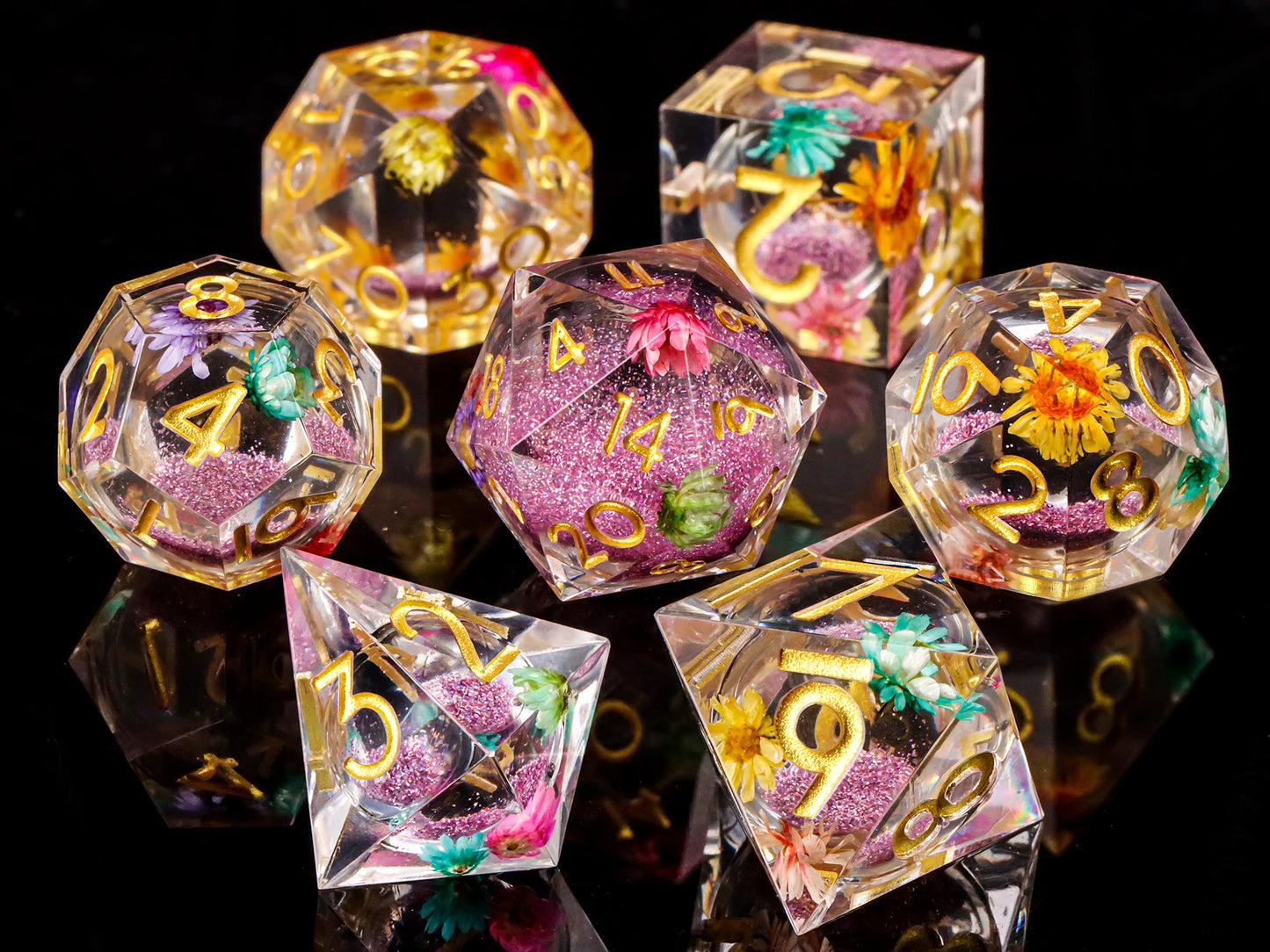 Liquid Core Quicksand D&D Dice Sets.