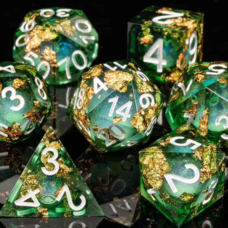 Liquid Core Quicksand D&D Dice Sets.