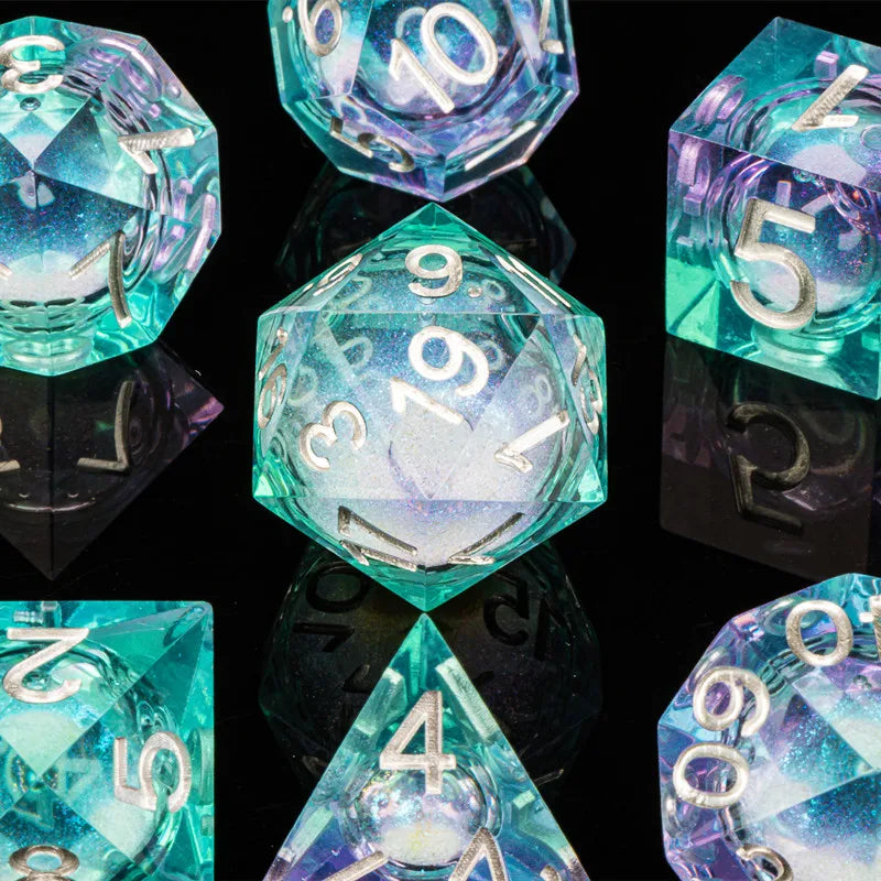 Liquid Core Quicksand D&D Dice Sets.