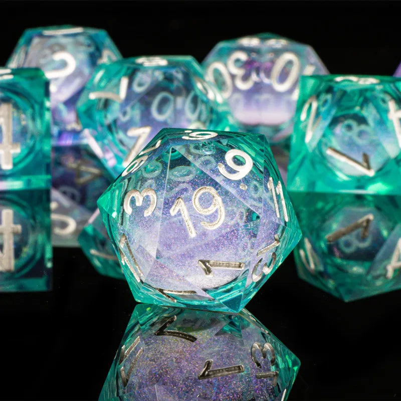 Liquid Core Quicksand D&D Dice Sets.