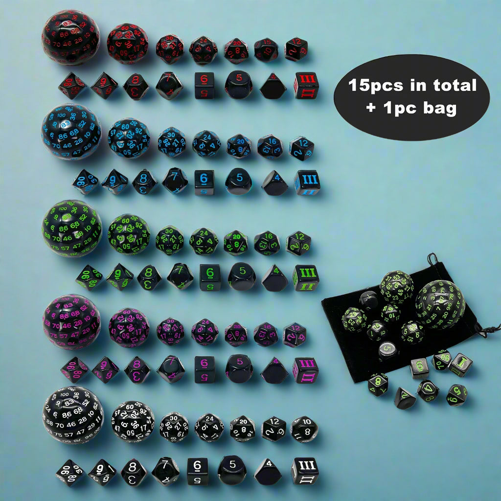 Dungeons and Dragons Polyhedral dice sets. A must for all you D&D geeks!