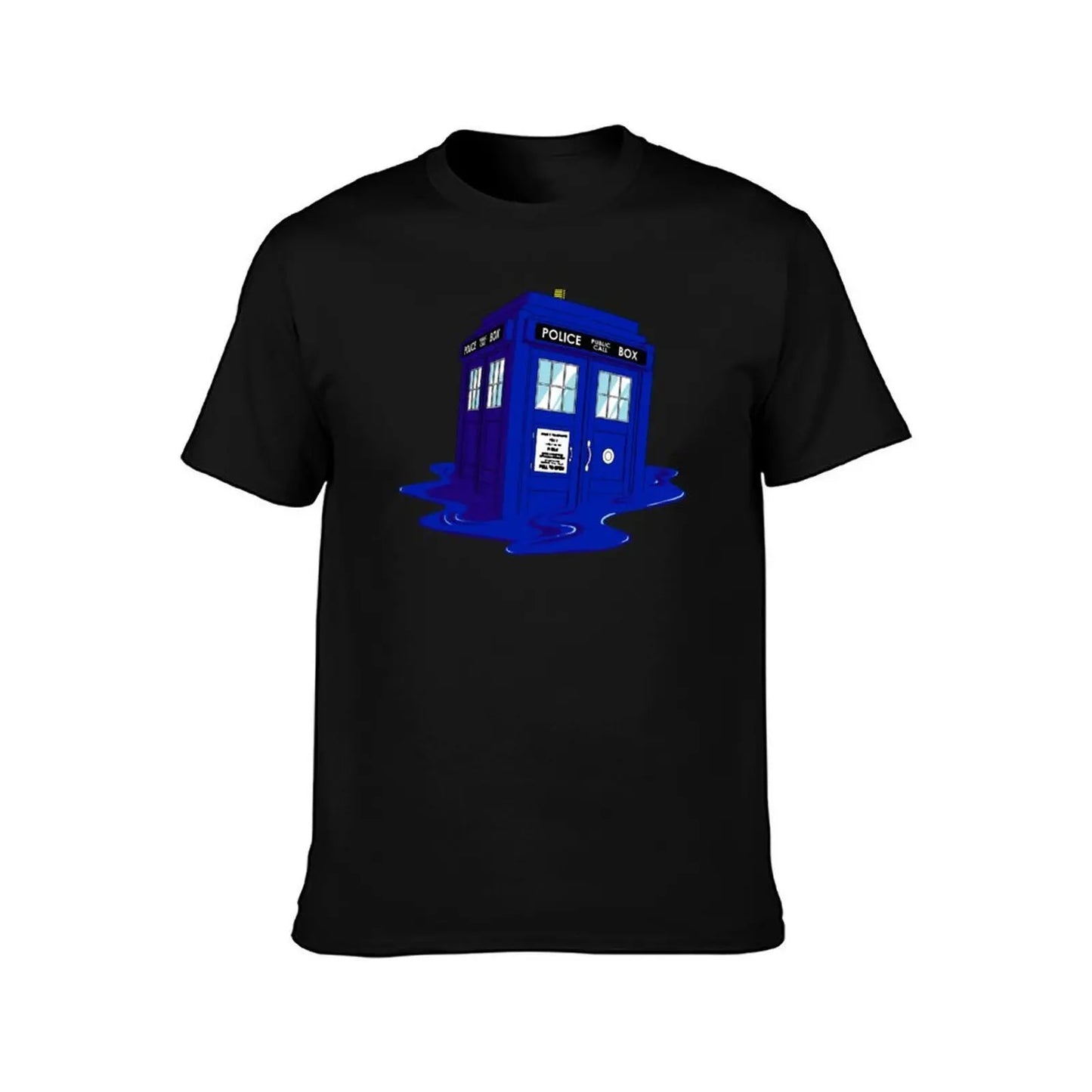 Dr Who Melting Time Machine T-Shirt.