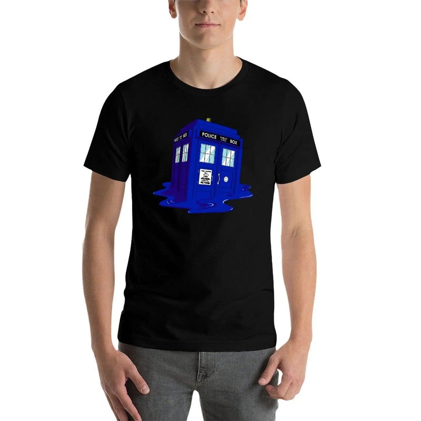 Dr Who Melting Time Machine T-Shirt.