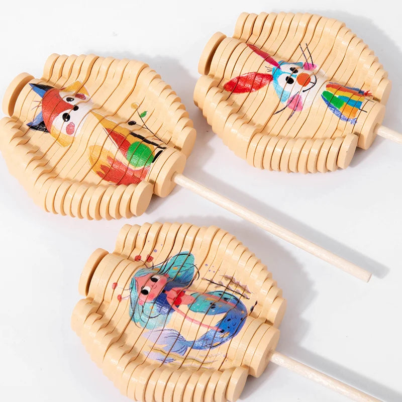 Small Wooden Spiral Tree Toy with character theme. Great for kids and adults alike. Choose from a variety of characters.