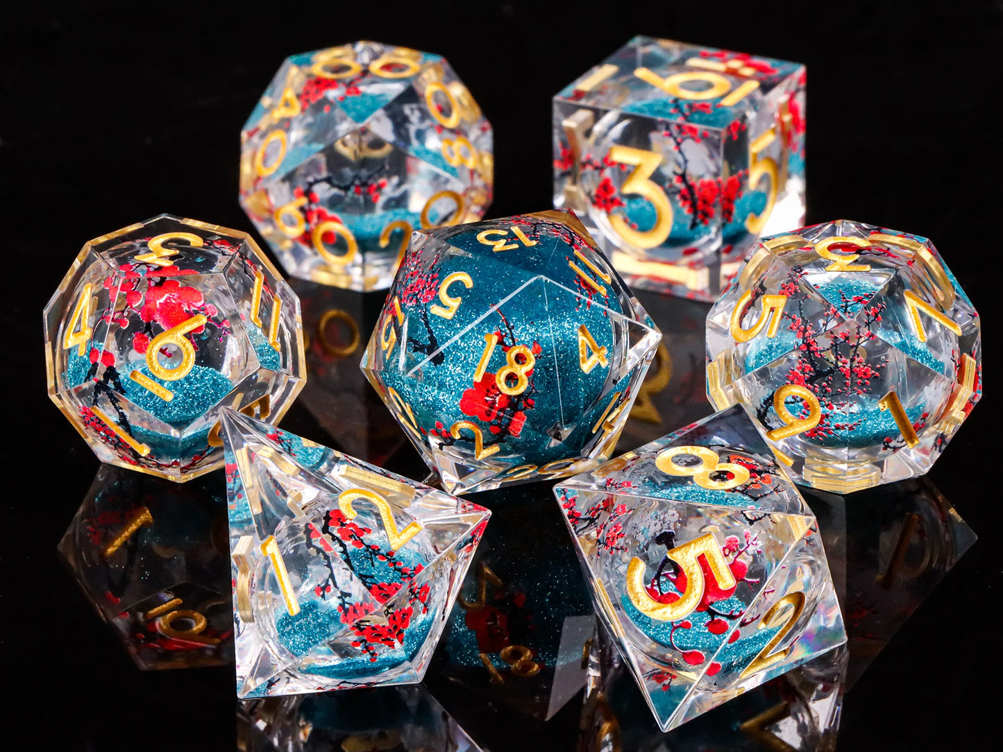 Liquid Core Quicksand D&D Dice Sets.