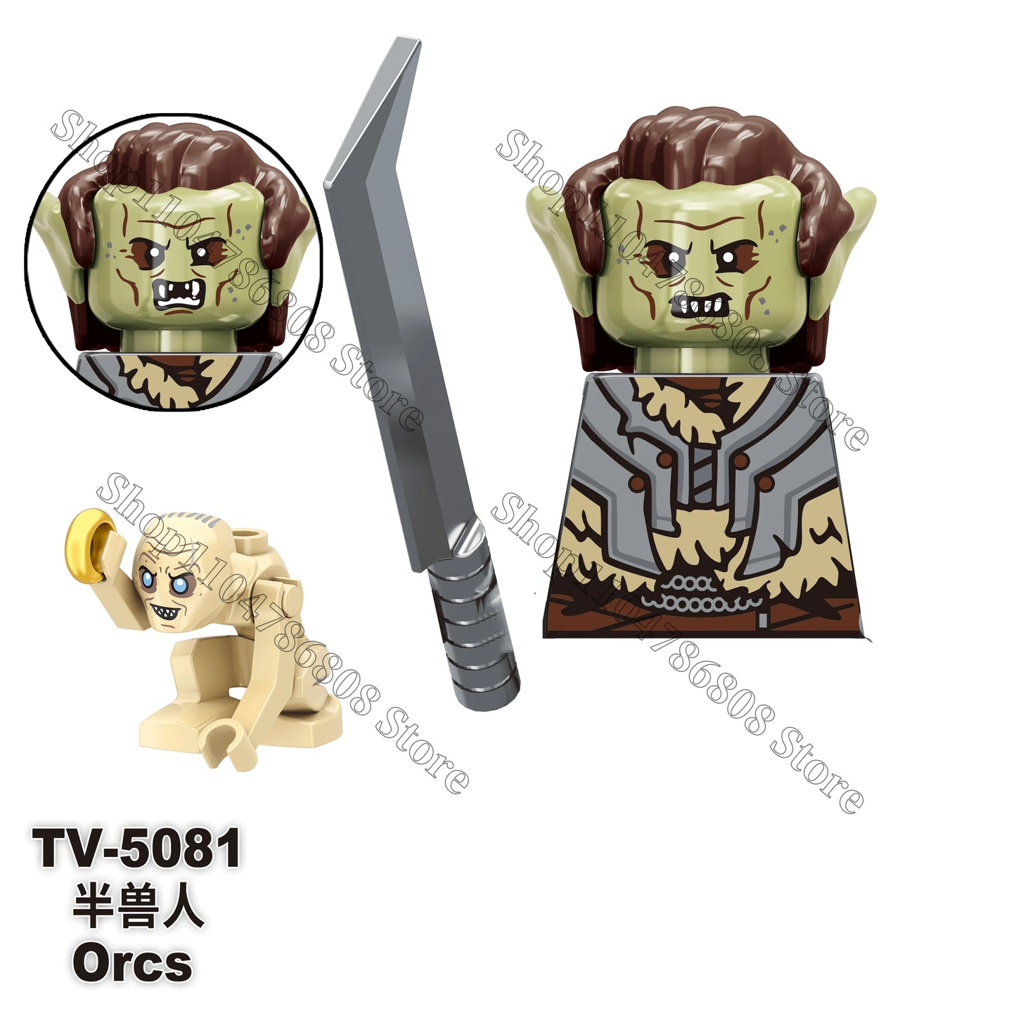 Lord of the Rings brick figures for the LOTR Geeks!