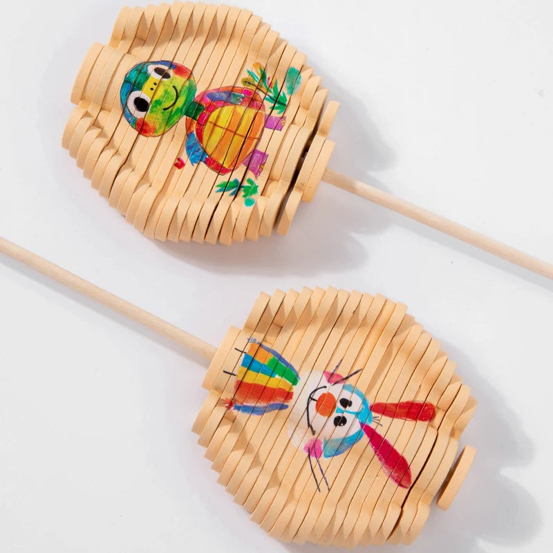 Small Wooden Spiral Tree Toy with character theme. Great for kids and adults alike. Choose from a variety of characters.