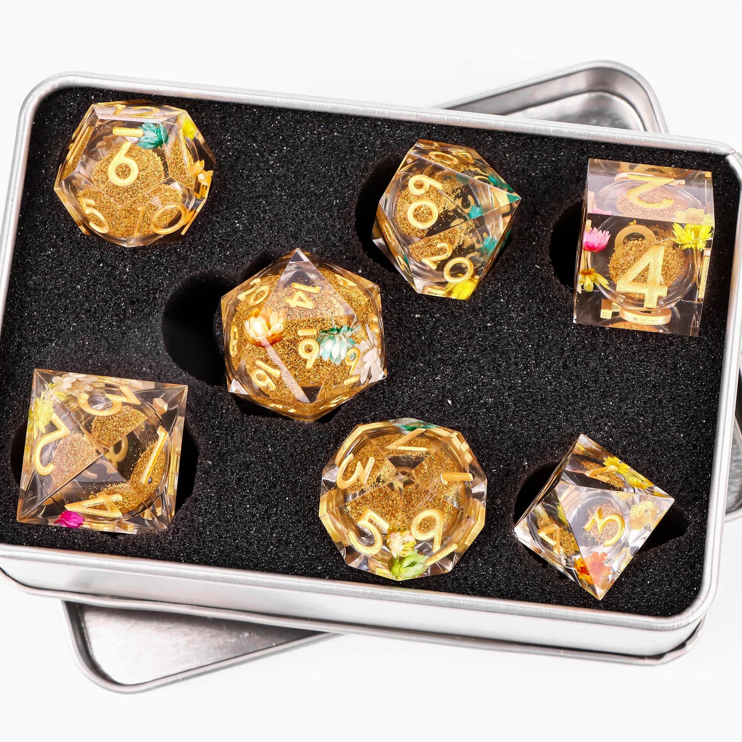 Liquid Core Quicksand D&D Dice Sets.
