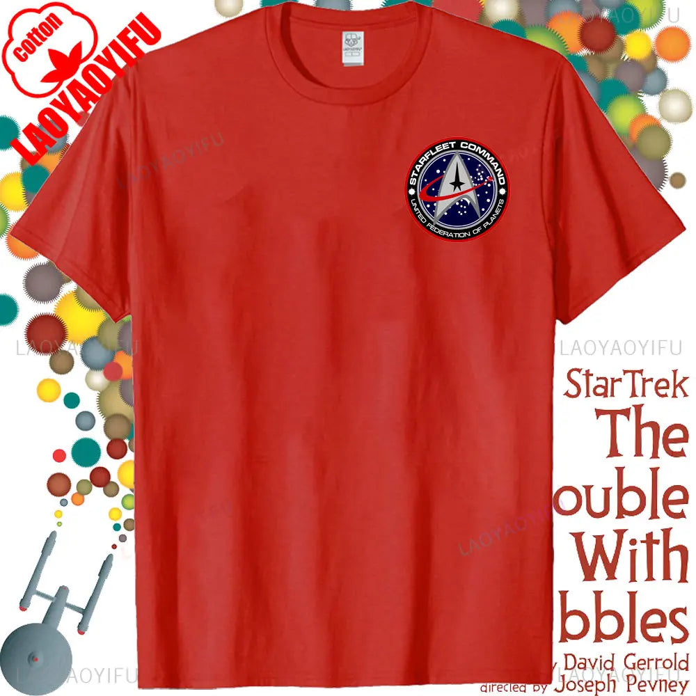 Star Trek Spock - Star Wars Crossover Quote Unisex Cotton T-Shirt.