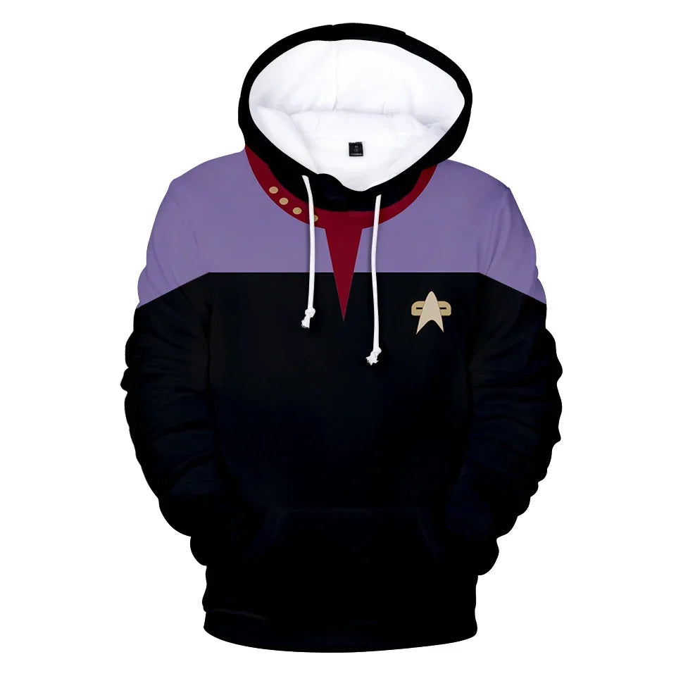 Star trek 3D Hoodies. Long Sleeve Unisex.