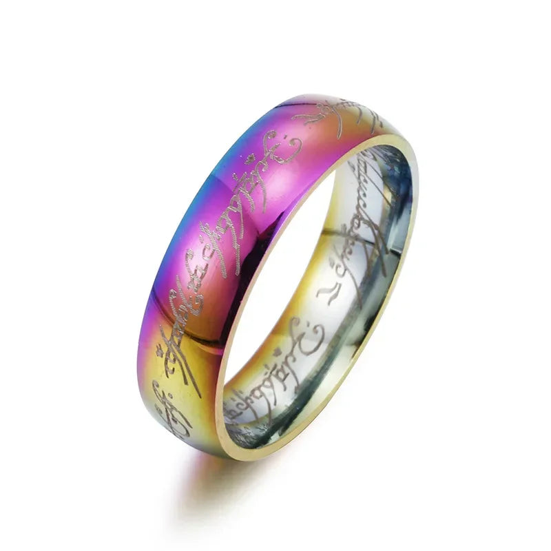 Lord of the Rings fashion rings.