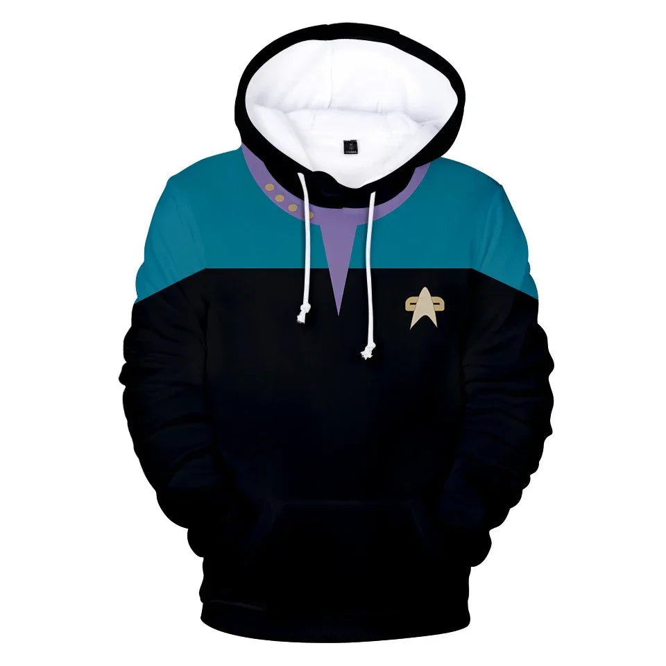 Star trek 3D Hoodies. Long Sleeve Unisex.