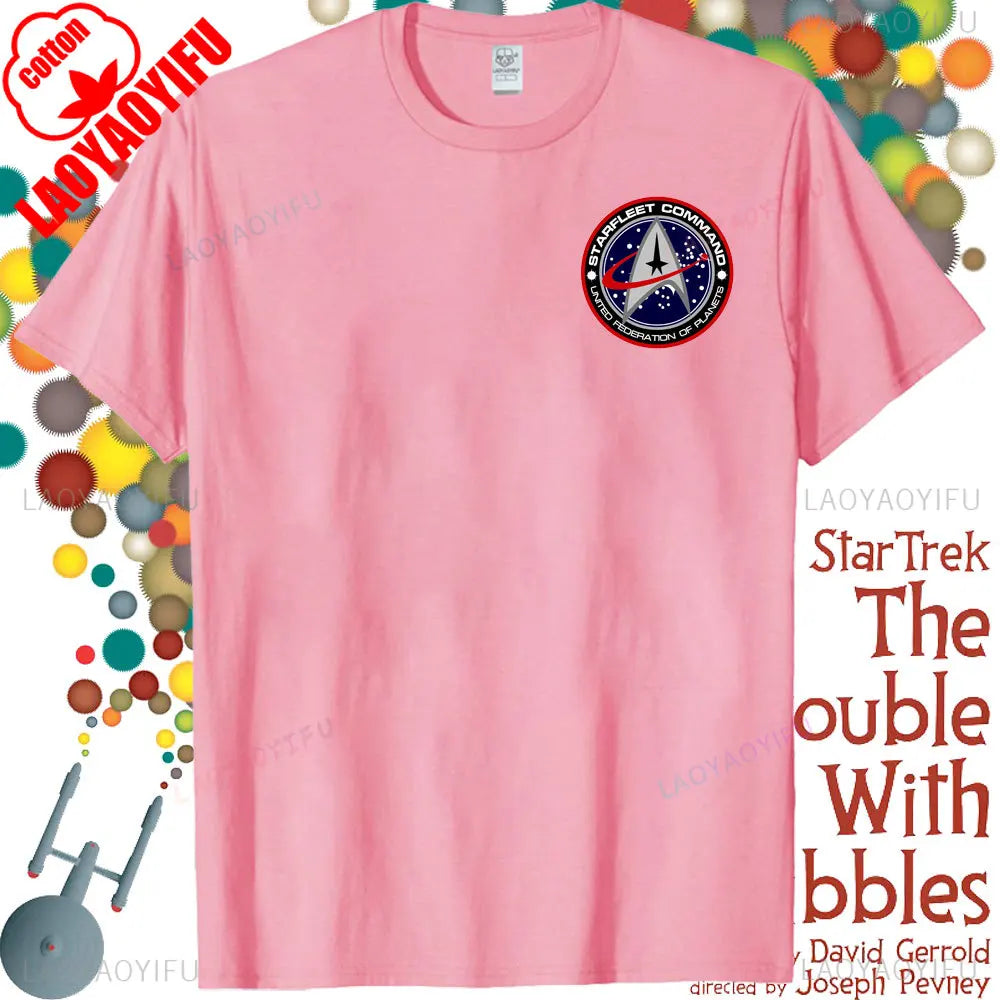 Star Trek Spock - Star Wars Crossover Quote Unisex Cotton T-Shirt.