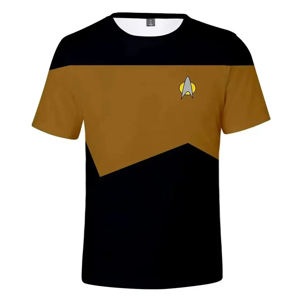 Star Trek Unisex Polyester Tee. Moisture wicking fabric, great for Summer wear.