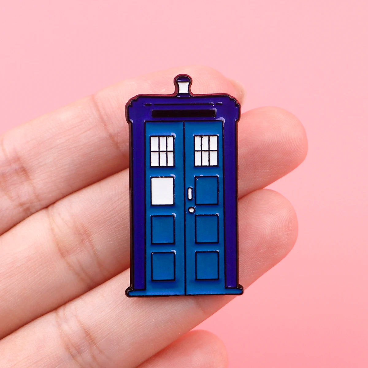 Dr Who TARDIS pins for the Dr Who geeks in the universe!