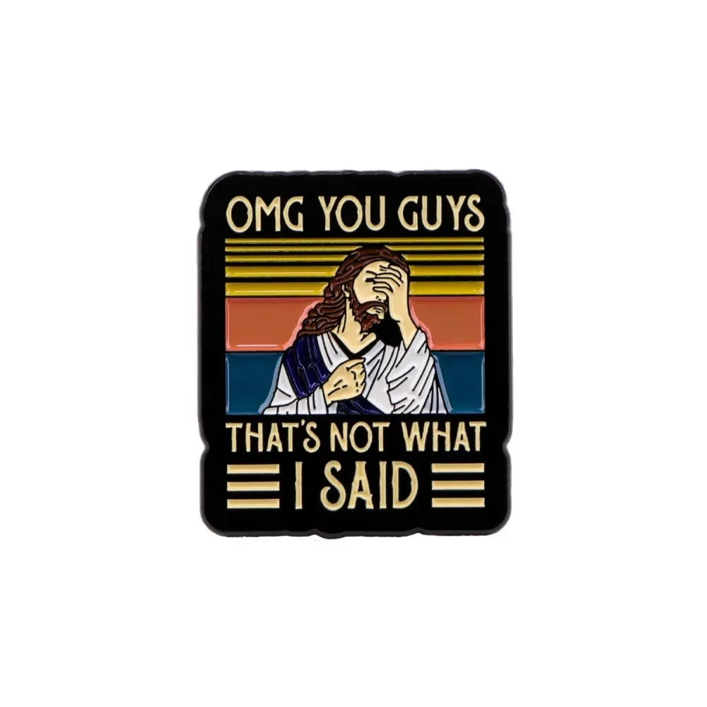 Irreverent Jesus Pins. For those who like to give a bit of cheek to our Christian neighbours.