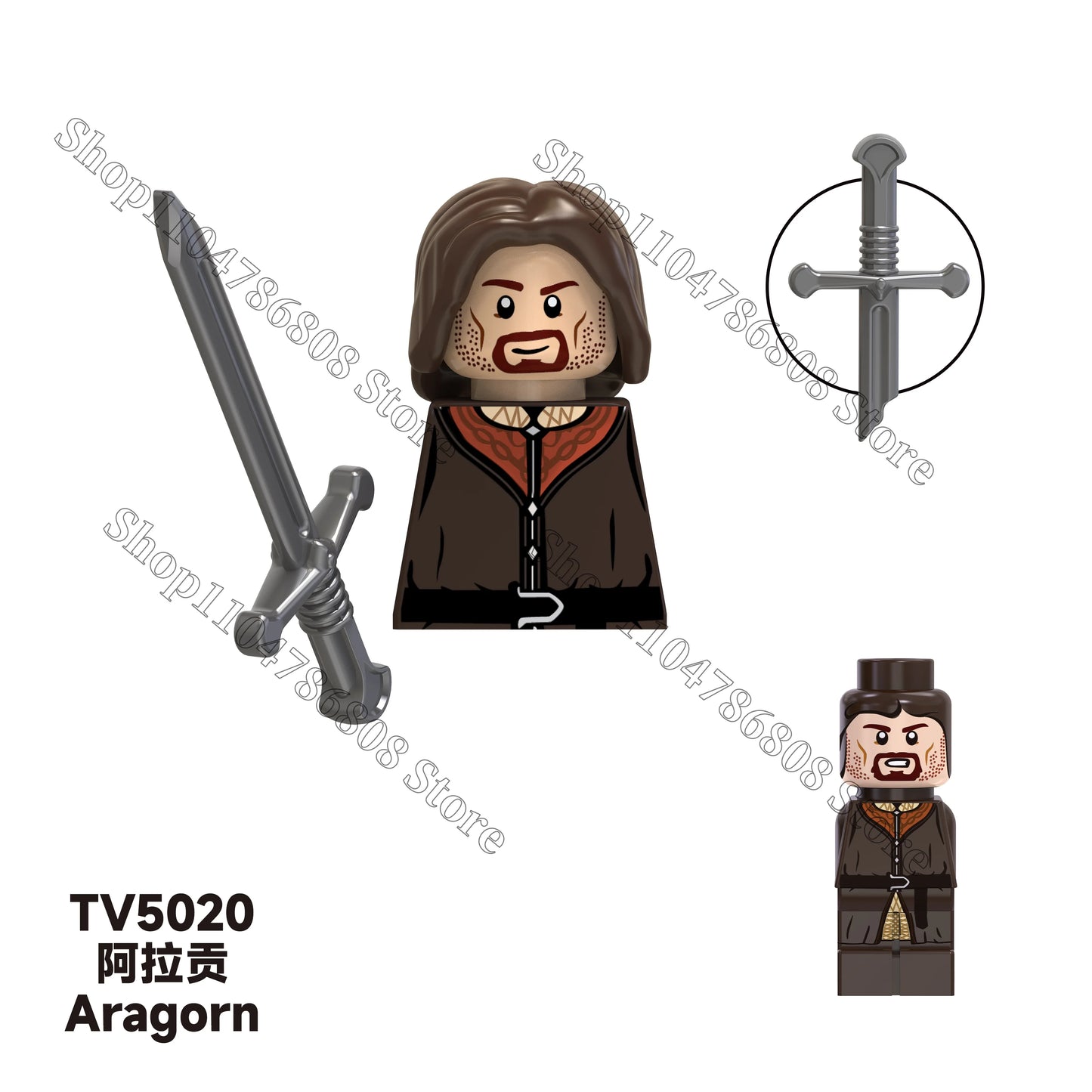 Lord of the Rings brick figures for the LOTR Geeks!