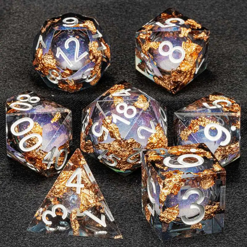 Liquid Core Quicksand D&D Dice Sets.
