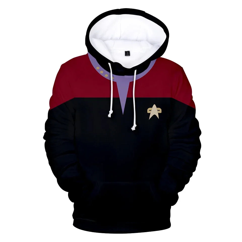 Star trek 3D Hoodies. Long Sleeve Unisex.
