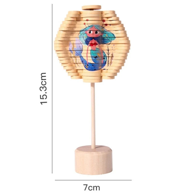 Small Wooden Spiral Tree Toy with character theme. Great for kids and adults alike. Choose from a variety of characters.
