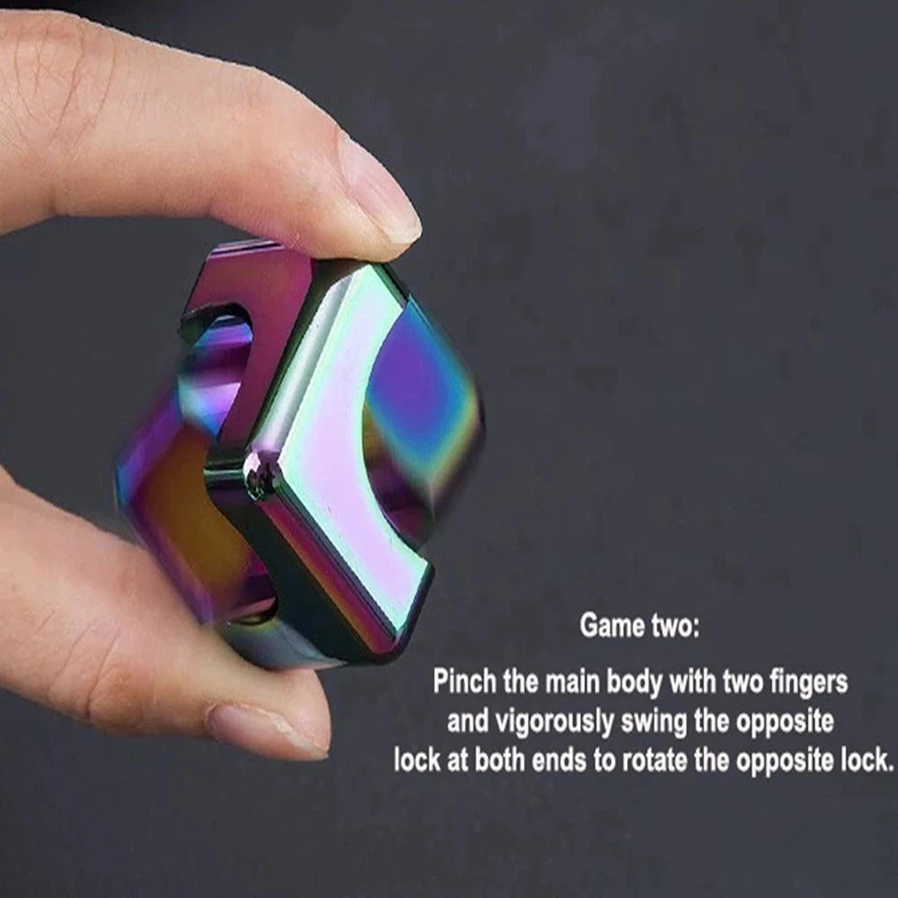 Ultra cool cube fidget spinner. Quite a mesmerising and different type of spinner.