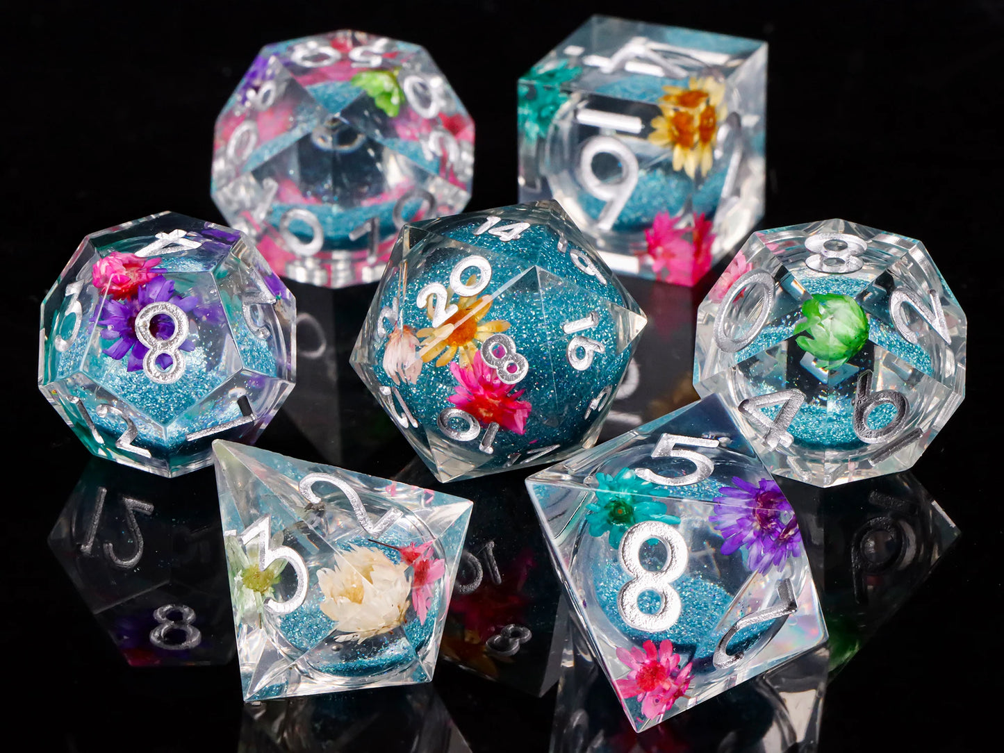 Liquid Core Quicksand D&D Dice Sets.
