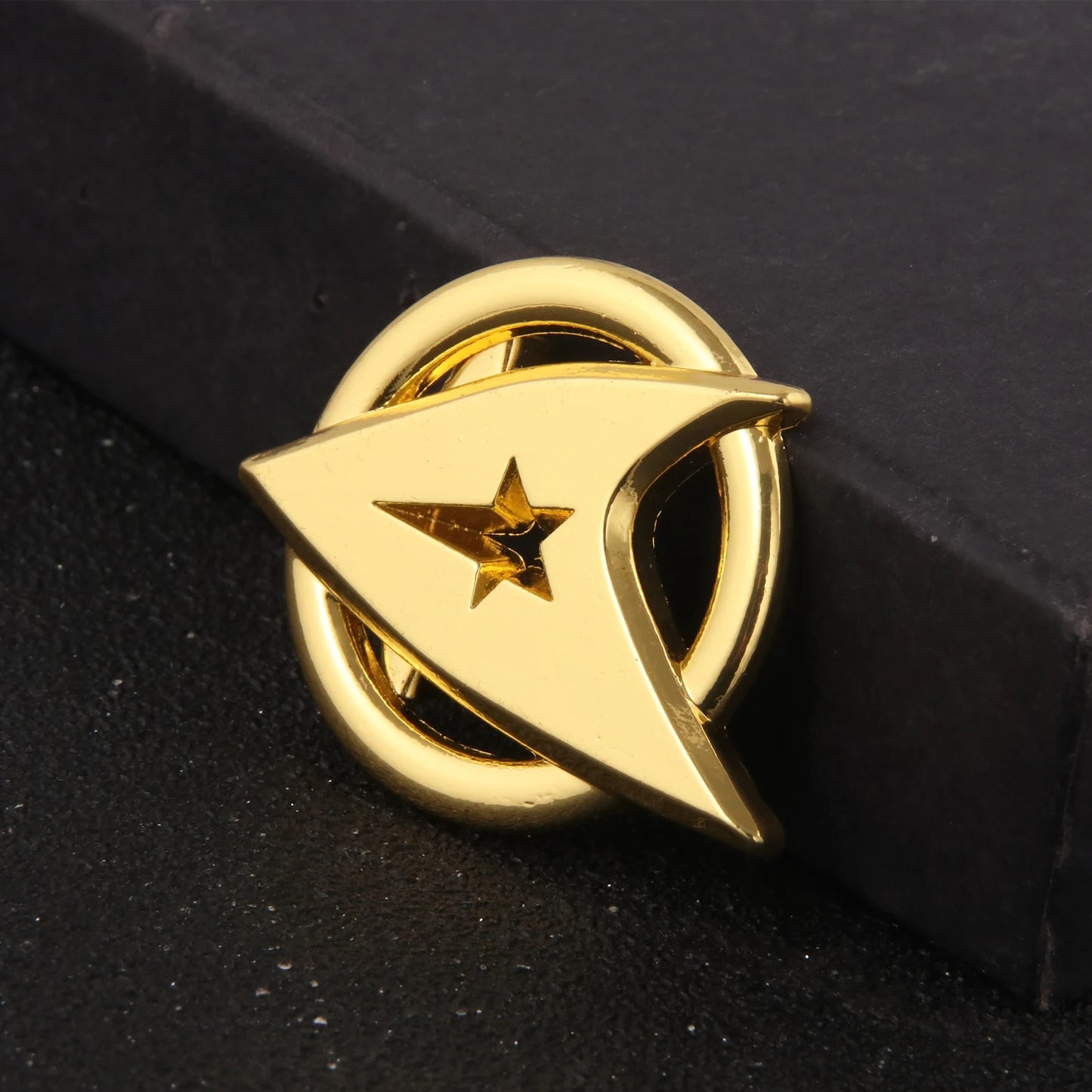 Star Trek Metal Enamel First Generation Captain Badge Pins.