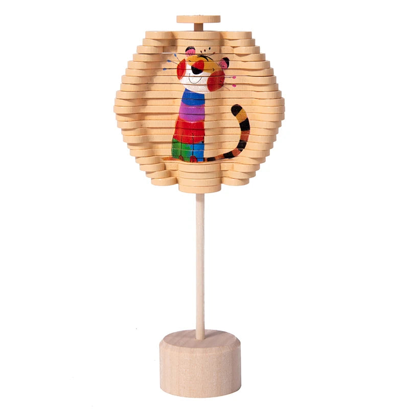 Small Wooden Spiral Tree Toy with character theme. Great for kids and adults alike. Choose from a variety of characters.