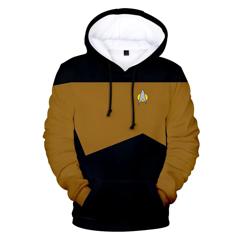 Star trek 3D Hoodies. Long Sleeve Unisex.
