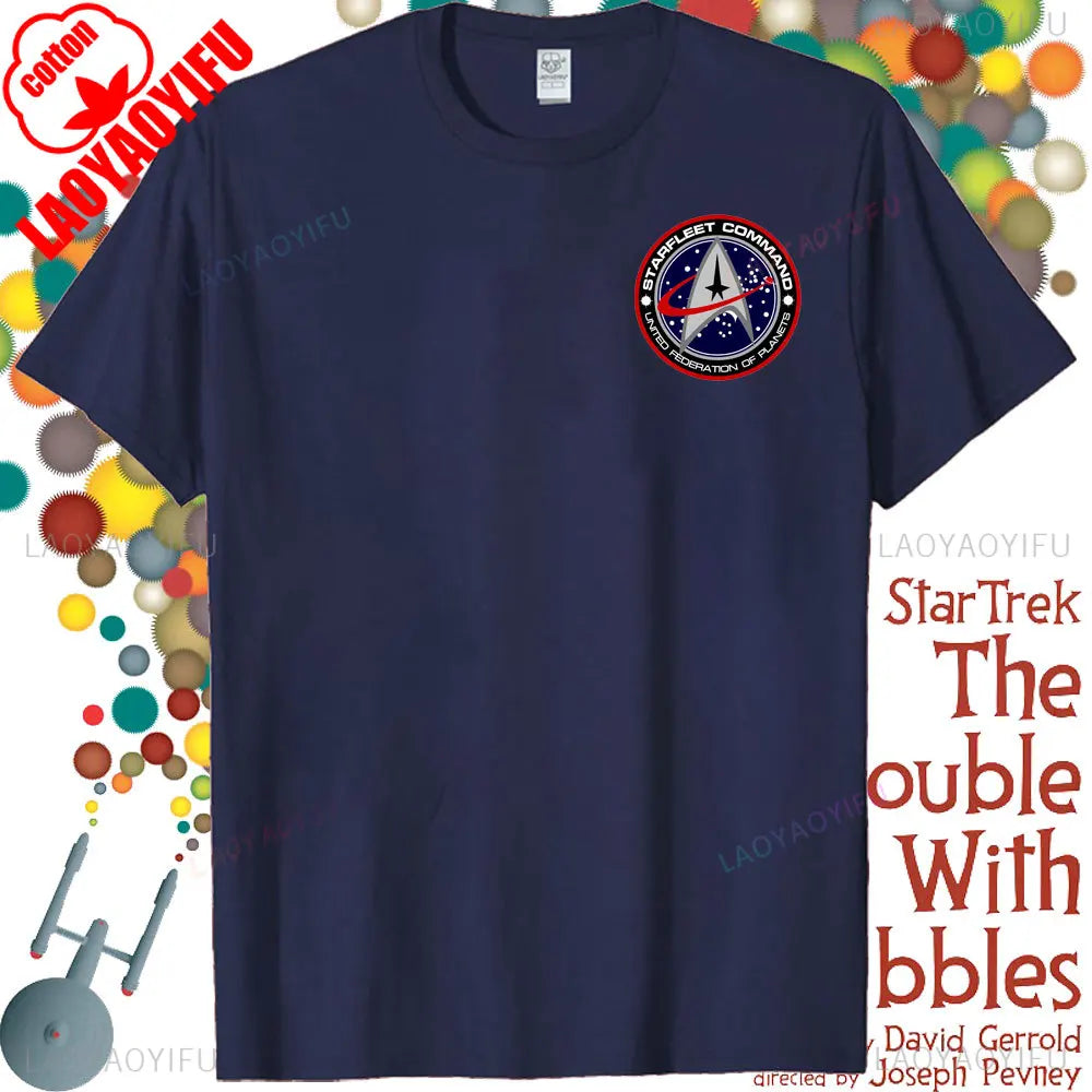 Star Trek Spock - Star Wars Crossover Quote Unisex Cotton T-Shirt.
