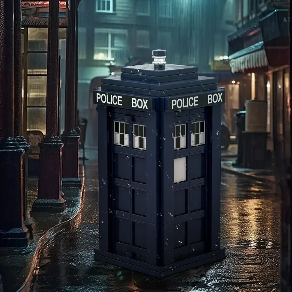 Dr Who TARDIS Brick set. Please note that this set does not come as a box set and will have PDF or digital instructions for assembly.