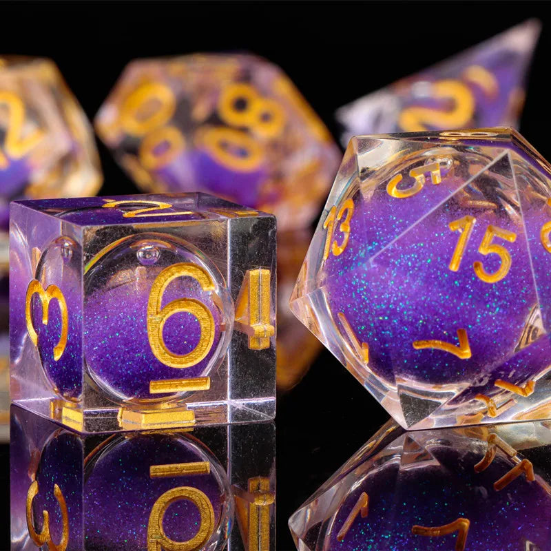 Liquid Core Quicksand D&D Dice Sets.