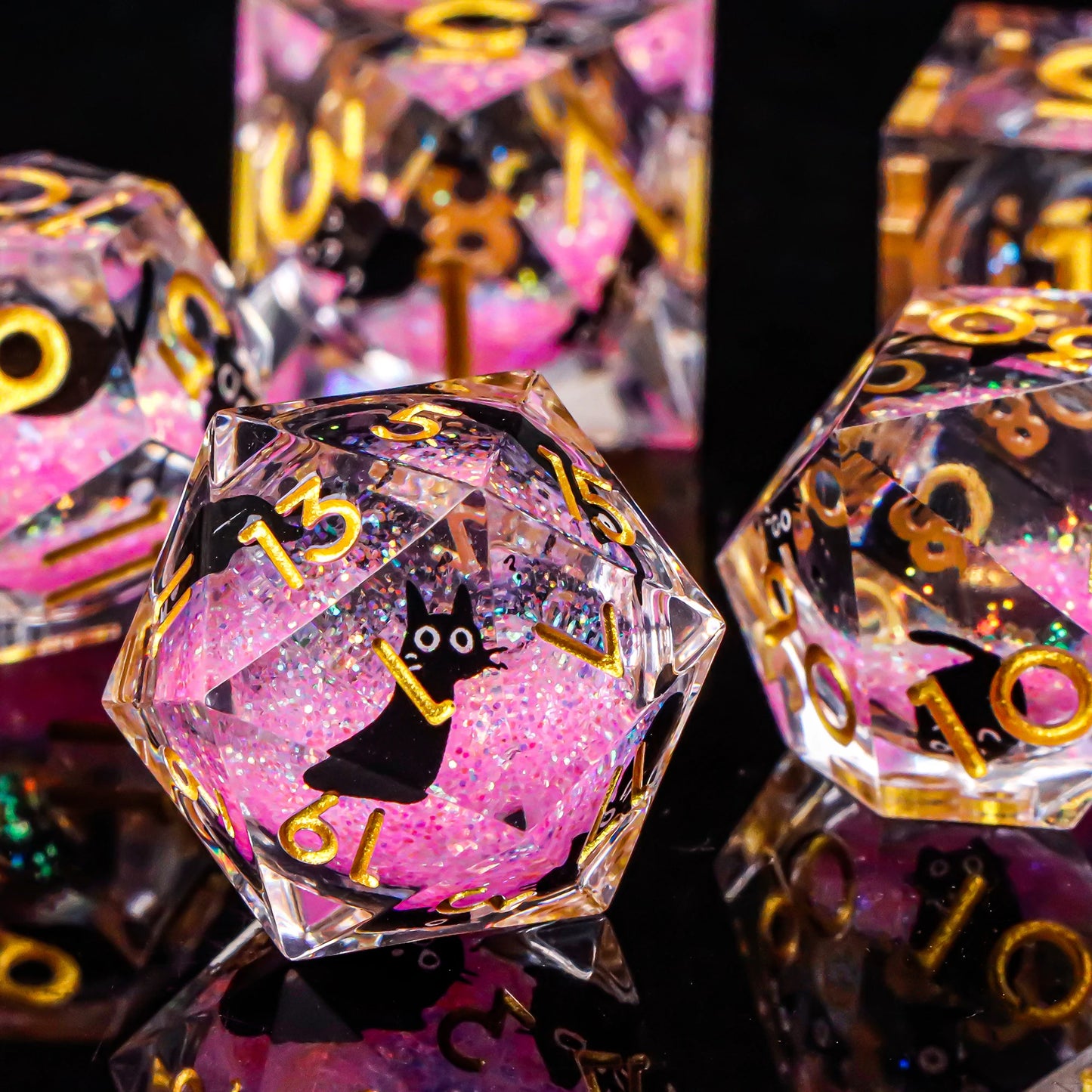 Liquid Core Quicksand D&D Dice Sets.