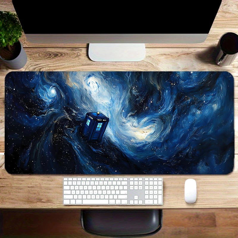 Doctor Who TARDIS in Space mouse and desk mats