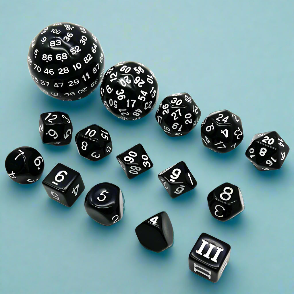 Dungeons and Dragons Polyhedral dice sets. A must for all you D&D geeks!