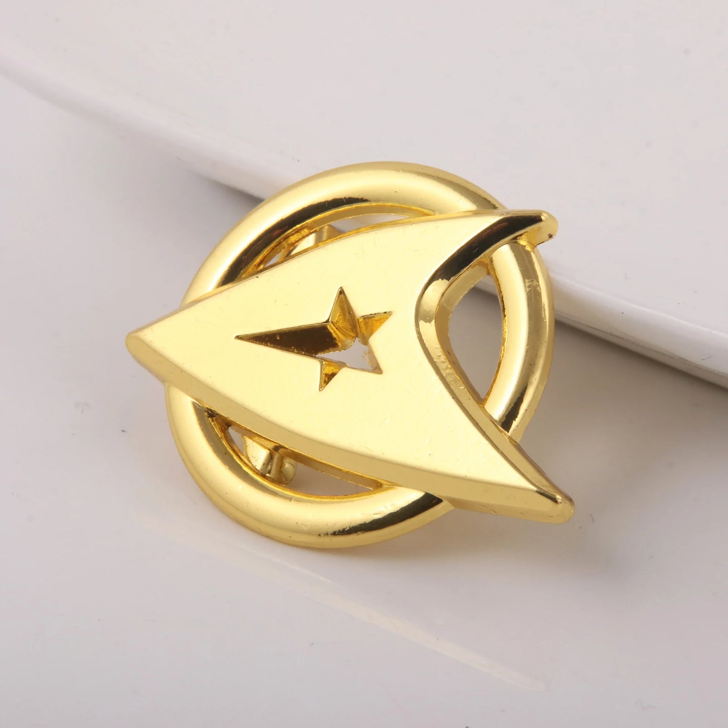 Star Trek Metal Enamel First Generation Captain Badge Pins.