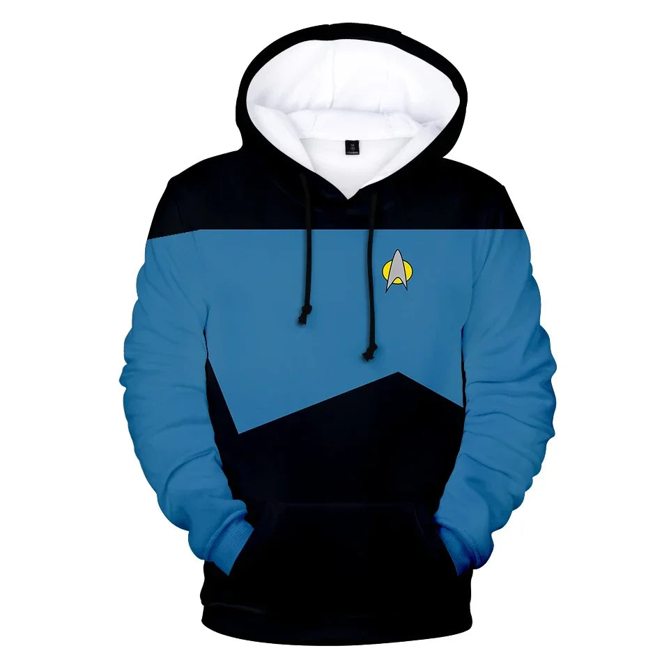 Star trek 3D Hoodies. Long Sleeve Unisex.