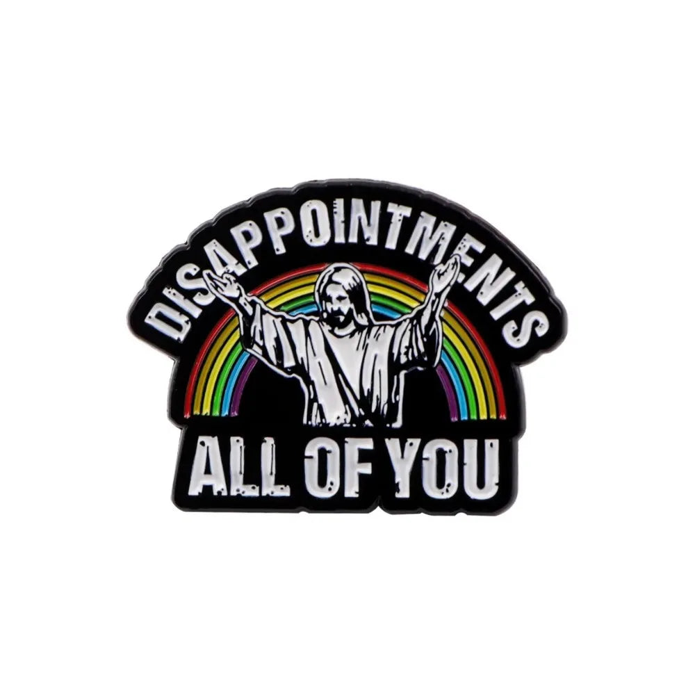 Irreverent Jesus Pins. For those who like to give a bit of cheek to our Christian neighbours.