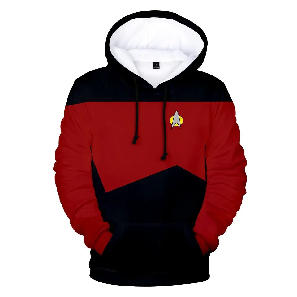 Star trek 3D Hoodies. Long Sleeve Unisex.