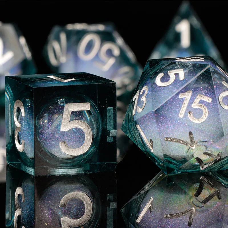 Liquid Core Quicksand D&D Dice Sets.
