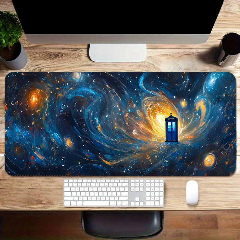 Doctor Who TARDIS in Space mouse and desk mats