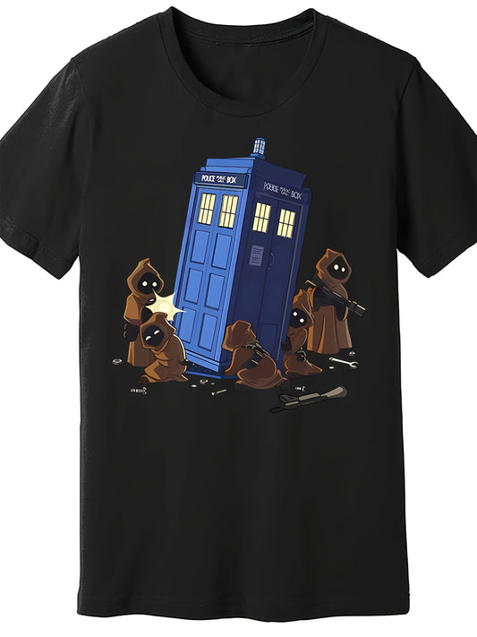 Doctor Who/ Star Wars Mash Up Tee. Unisex in mens sizing