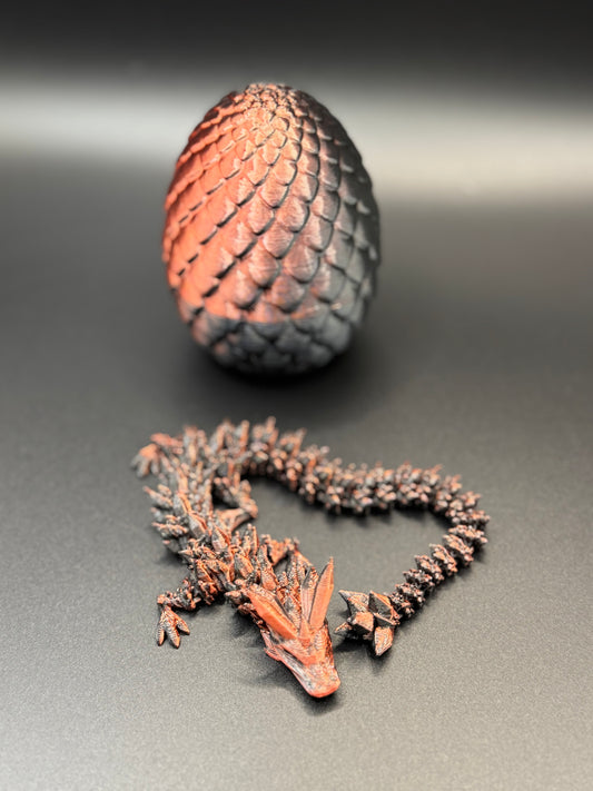 3D Printed Dragon and Egg