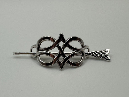 Celtic knot hair piece or scarf clip